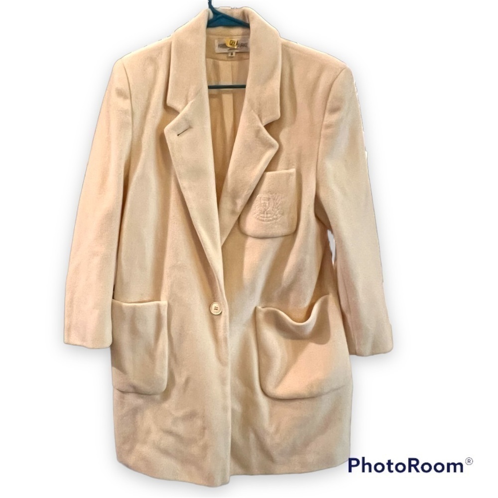 Kristen Blake Petites Wool Trench Coat 2 Button